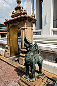 Bangkok Wat Pho, guardian of the sacred space of the ubosot.